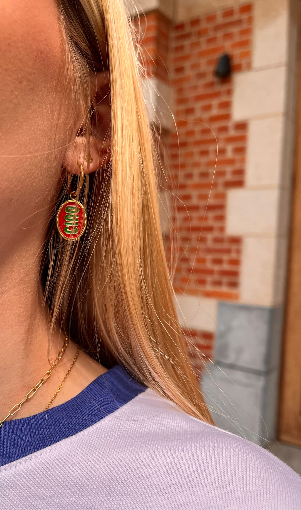 Ciao oorringen met tomaat - My Jewellery