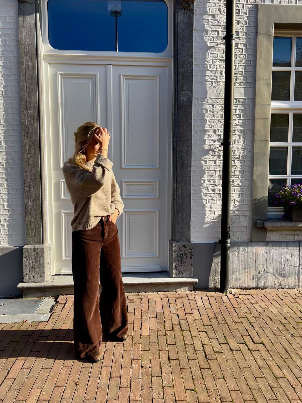 Jackson corduroy broek brown - Les Soeurs