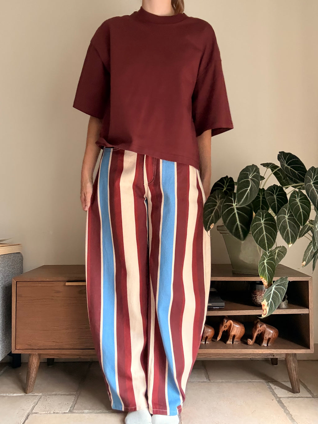 Tiara t-shirt new dark bordeaux - Les Soeurs