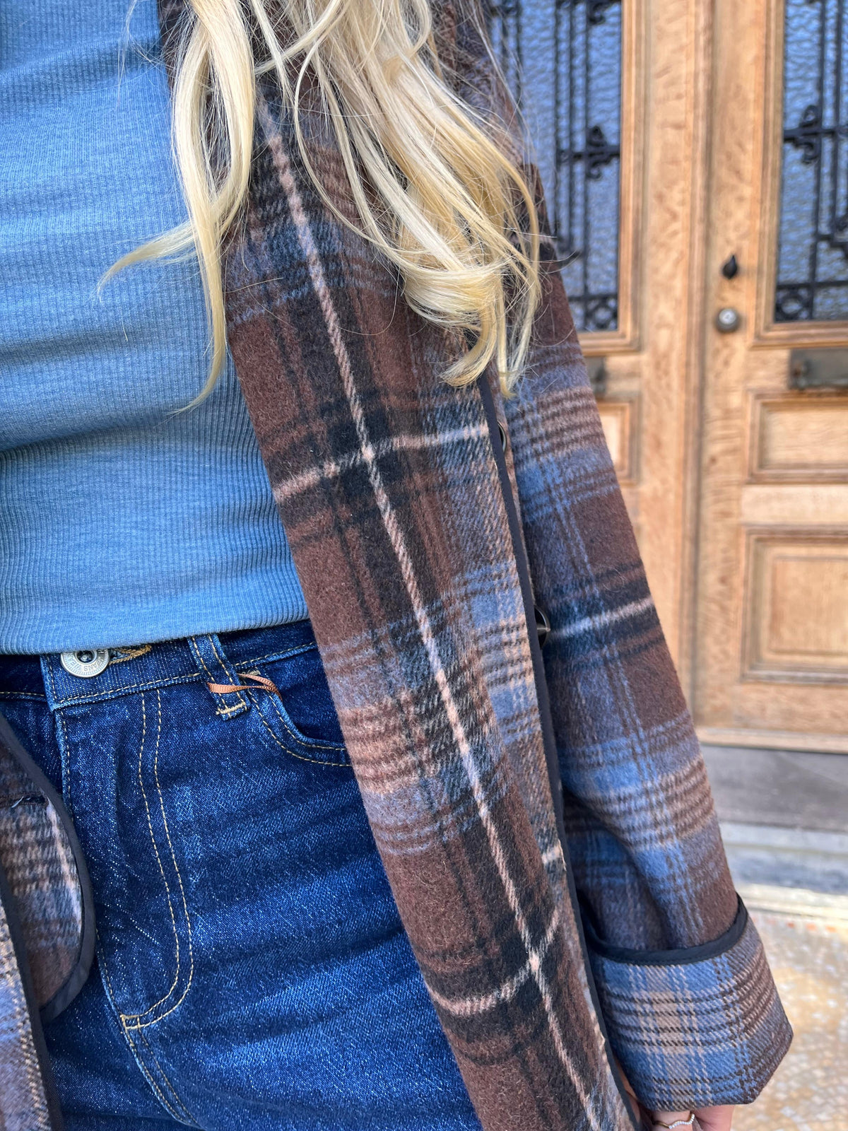 Selma trui blauw