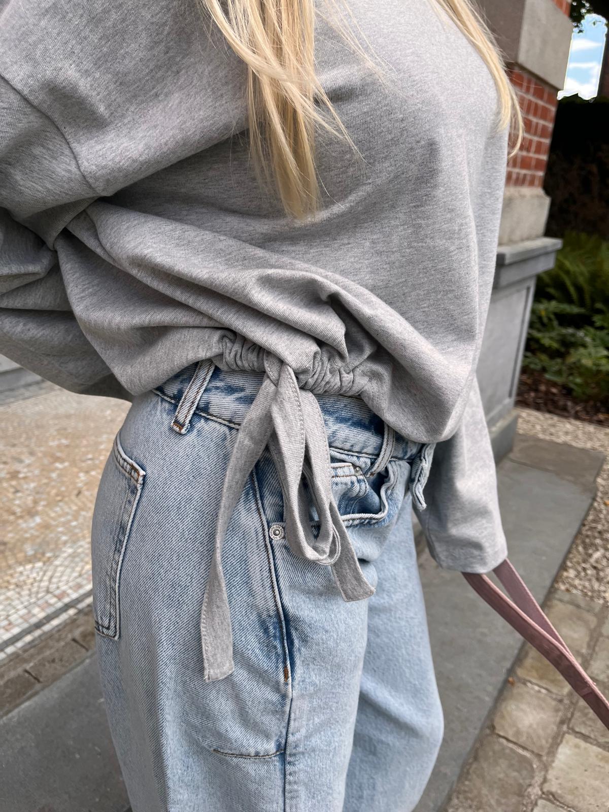 Ilse longsleeve grey melange - Edited