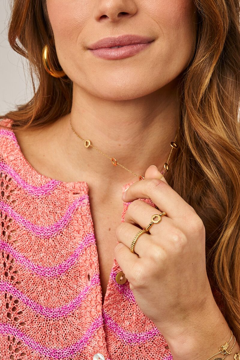 Love stretch ring met open hartje - My jewellery