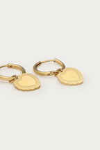 Love oorringen met klein hartvormige bedel - My jewellery