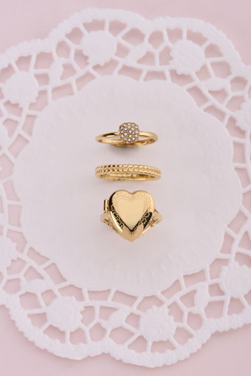 Love ring met grote strass steen - My jewellery