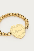 Love stretch ring hartje "Together" - My jewellery