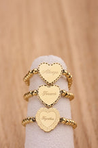 Love stretch ring hartje "Together" - My jewellery