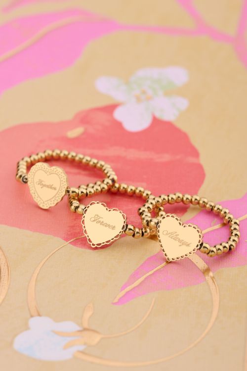 Love stretch ring hartje "Forever" - My jewellery