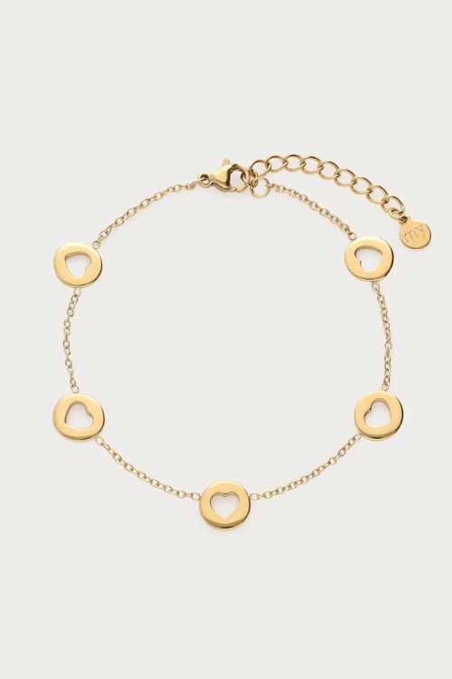 Love armband met open hartjes - My jewellery