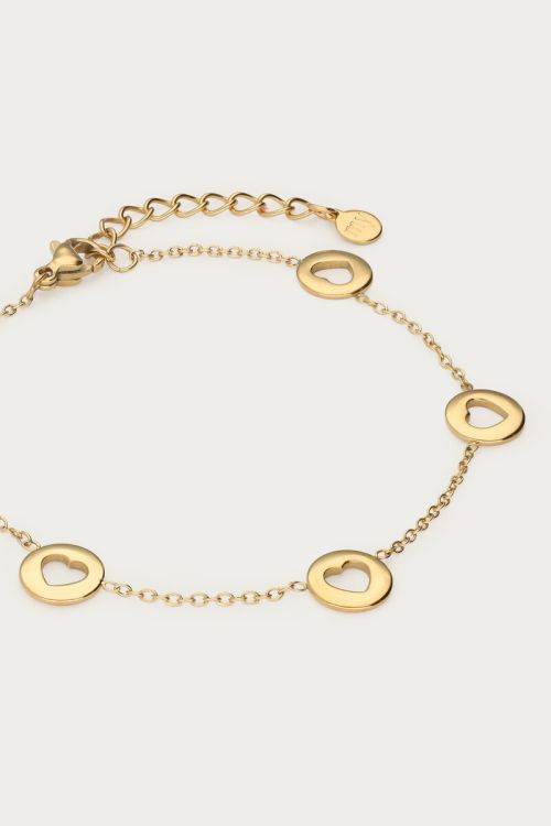 Love armband met open hartjes - My jewellery