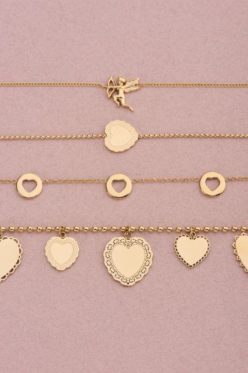 Love armband met open hartjes - My jewellery