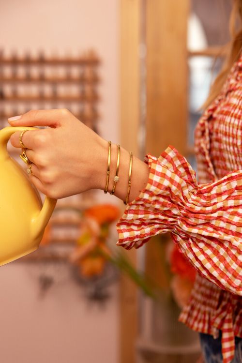 Love bangle met grote strass steen - My jewellery