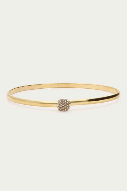 Love bangle met grote strass steen - My jewellery