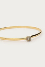 Love bangle met grote strass steen - My jewellery
