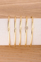 Love bangle met grote strass steen - My jewellery