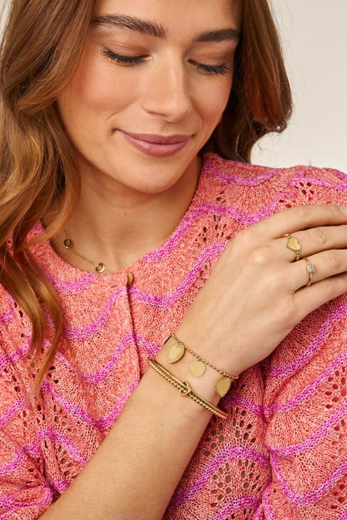 Love dubbele bangle met hartje - My jewellery