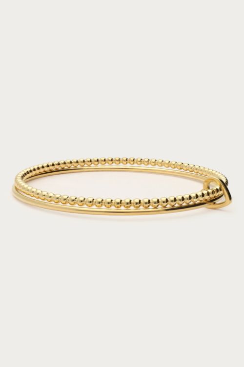 Love dubbele bangle met hartje - My jewellery