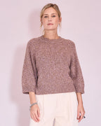 Jakarta trui in nomad/ pink lavender - Nathalie Vleeschouwer