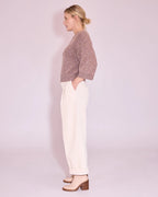 Jakarta trui in nomad/ pink lavender - Nathalie Vleeschouwer