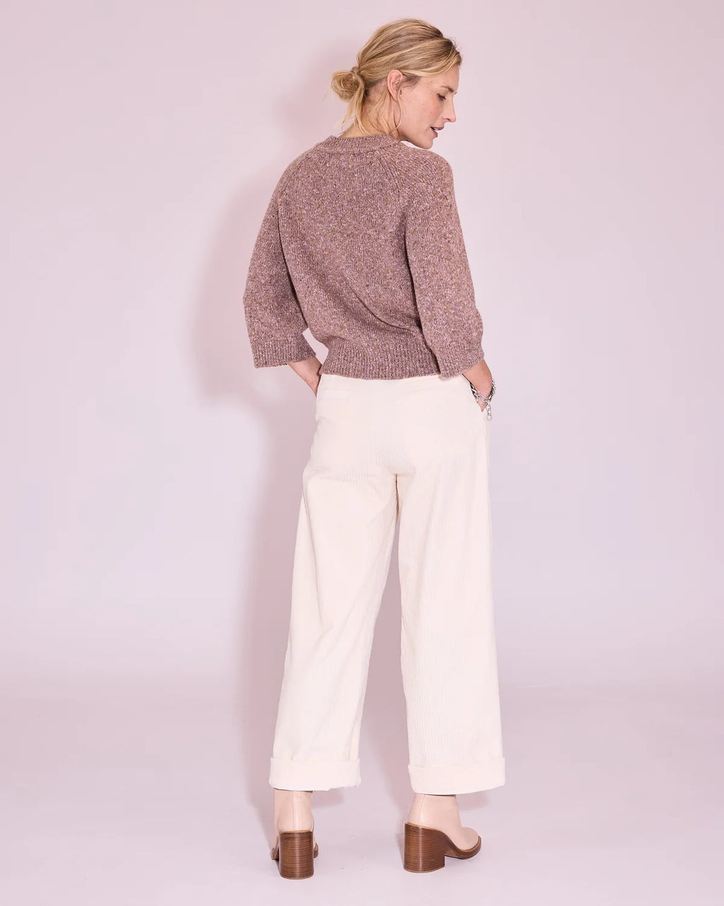 Jakarta trui in nomad/ pink lavender - Nathalie Vleeschouwer
