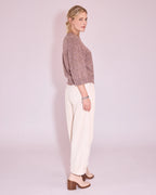 Jakarta trui in nomad/ pink lavender - Nathalie Vleeschouwer