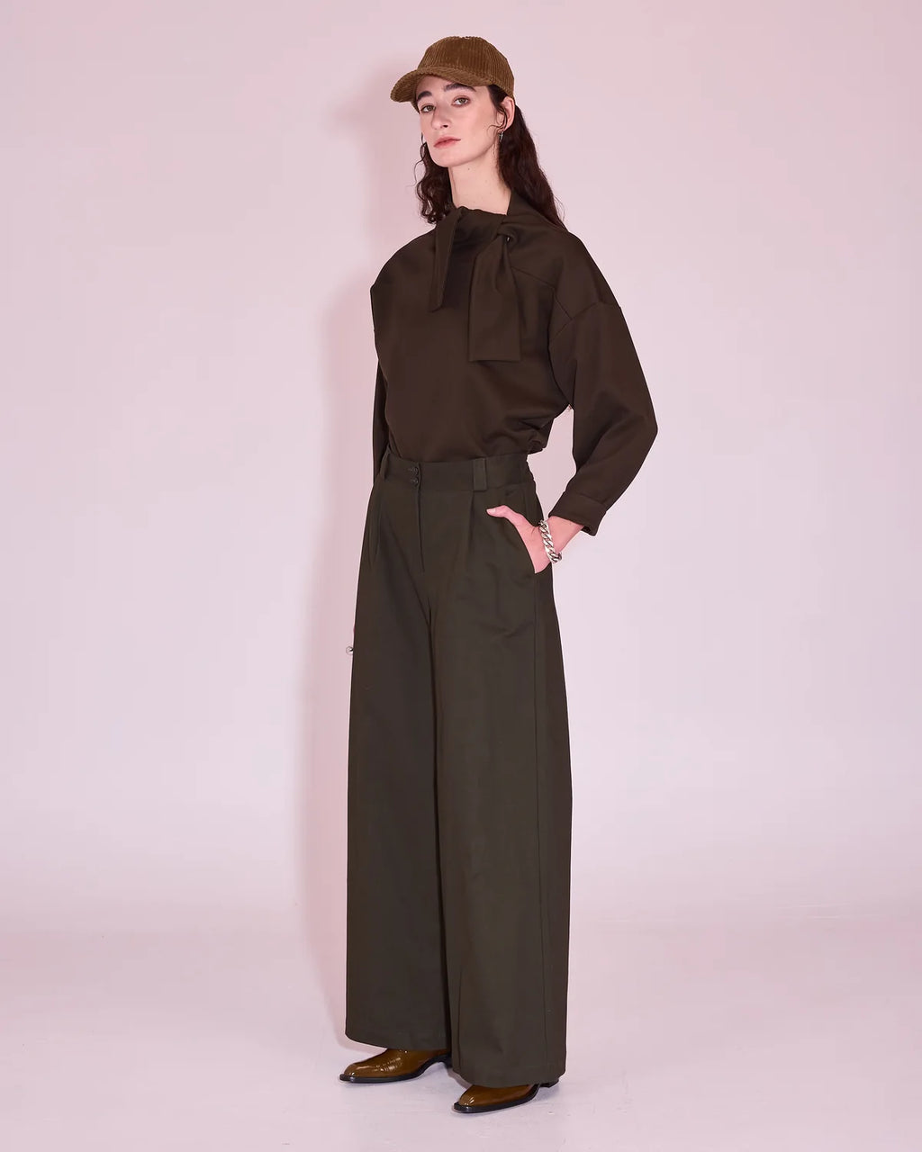 Zoella broek in winter moss - Nathalie Vleeschouwer