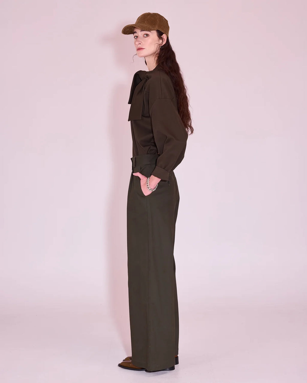 Zoella broek in winter moss - Nathalie Vleeschouwer
