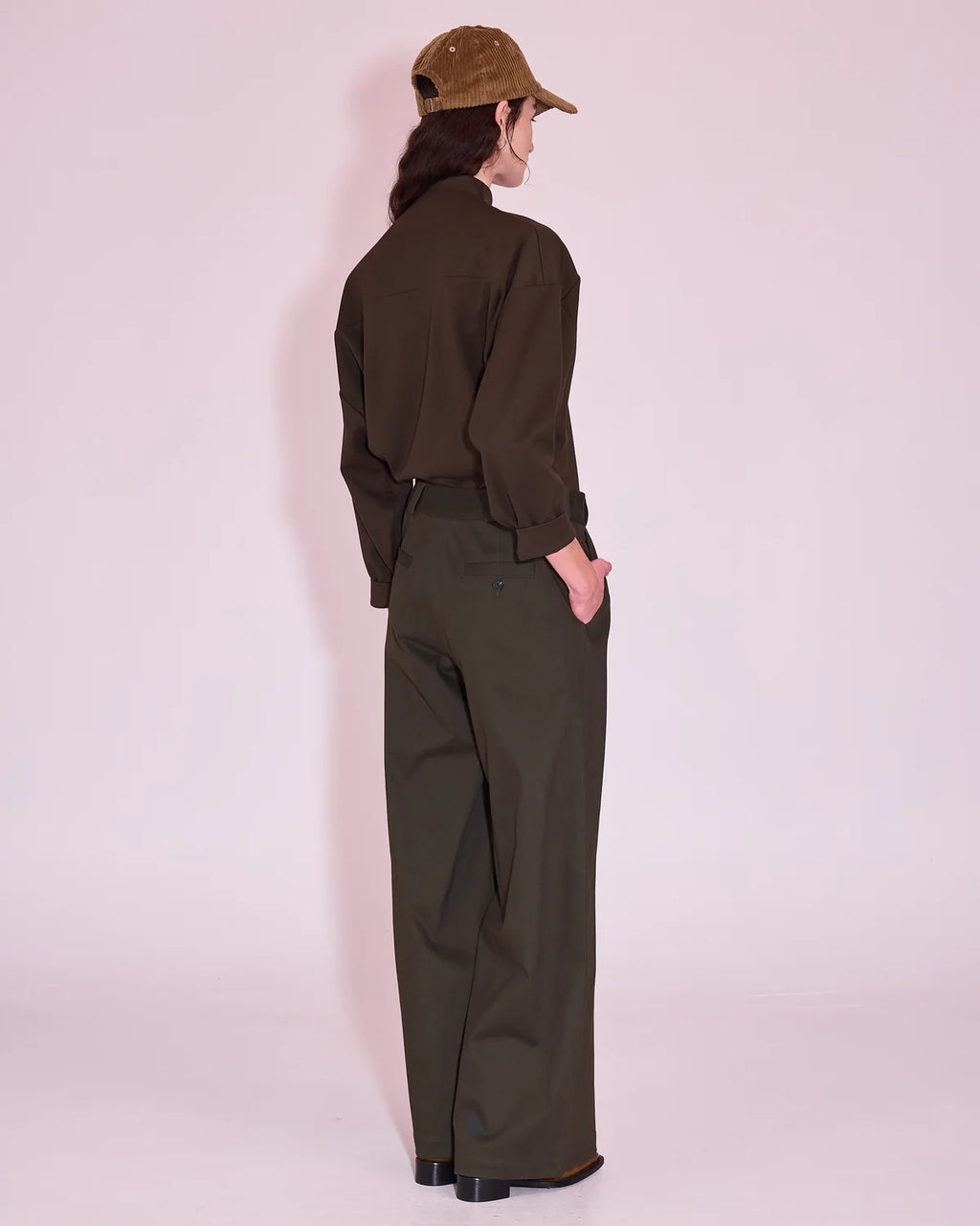 Zoella broek in winter moss - Nathalie Vleeschouwer