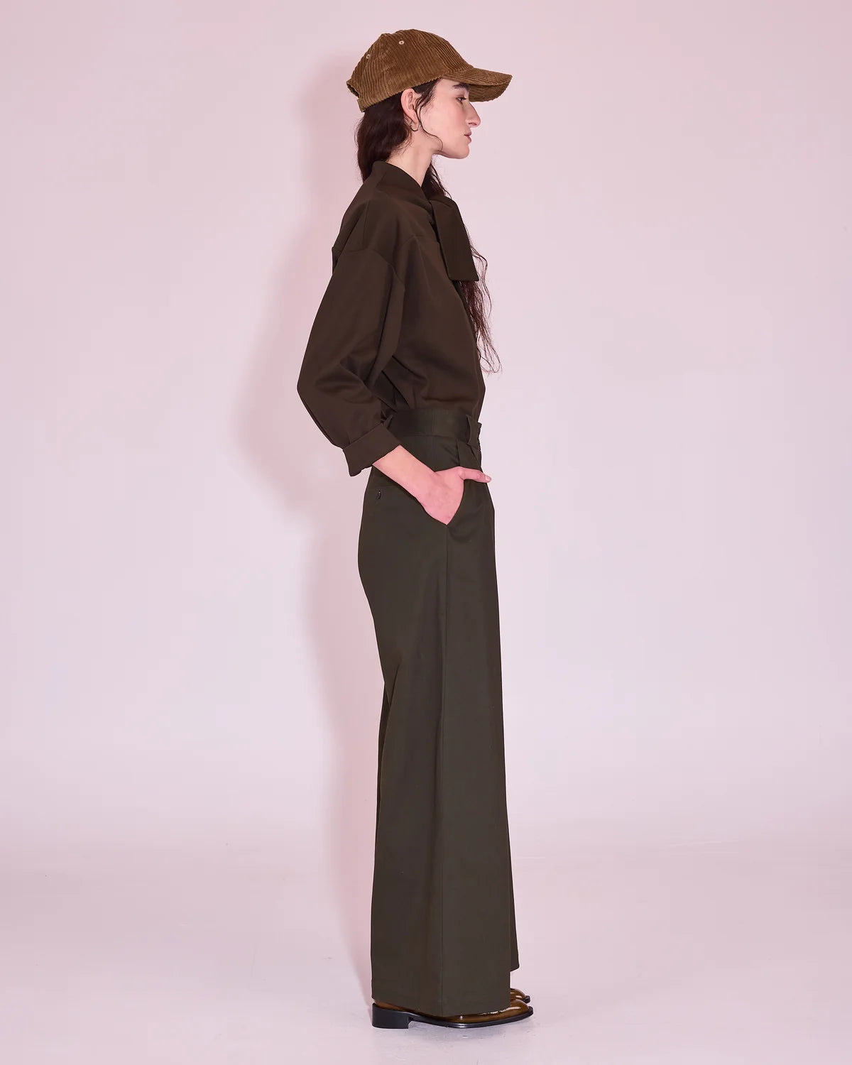 Zoella broek in winter moss - Nathalie Vleeschouwer