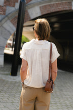 Leia polo t-shirt beige - Les Jumelles