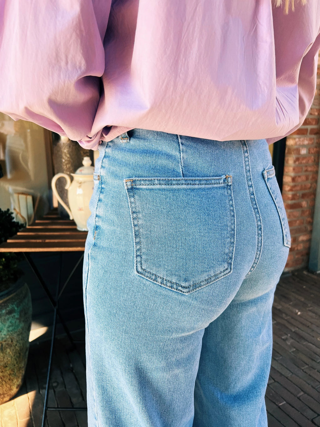 Jules lightblue  jeansbroek - Les Soeurs