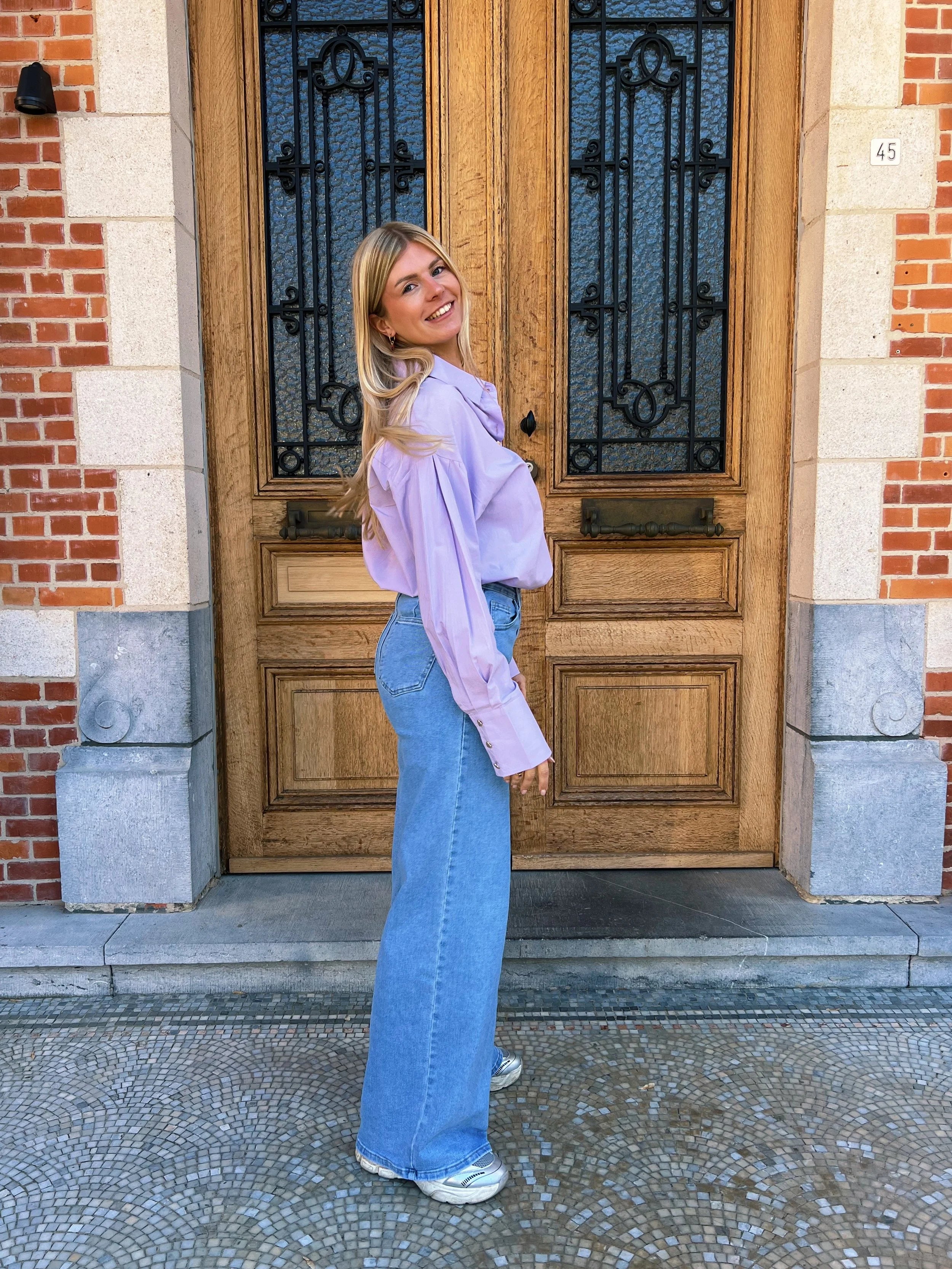 Jules lightblue  jeansbroek - Les Soeurs