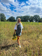 Meo mouwloos jeansvest - Les Soeurs