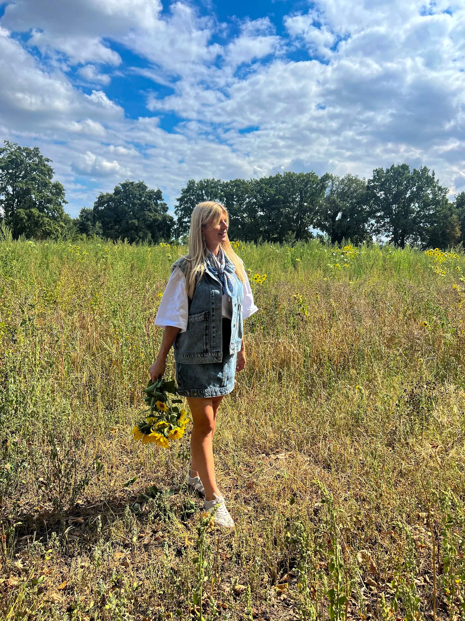 Meo mouwloos jeansvest - Les Soeurs