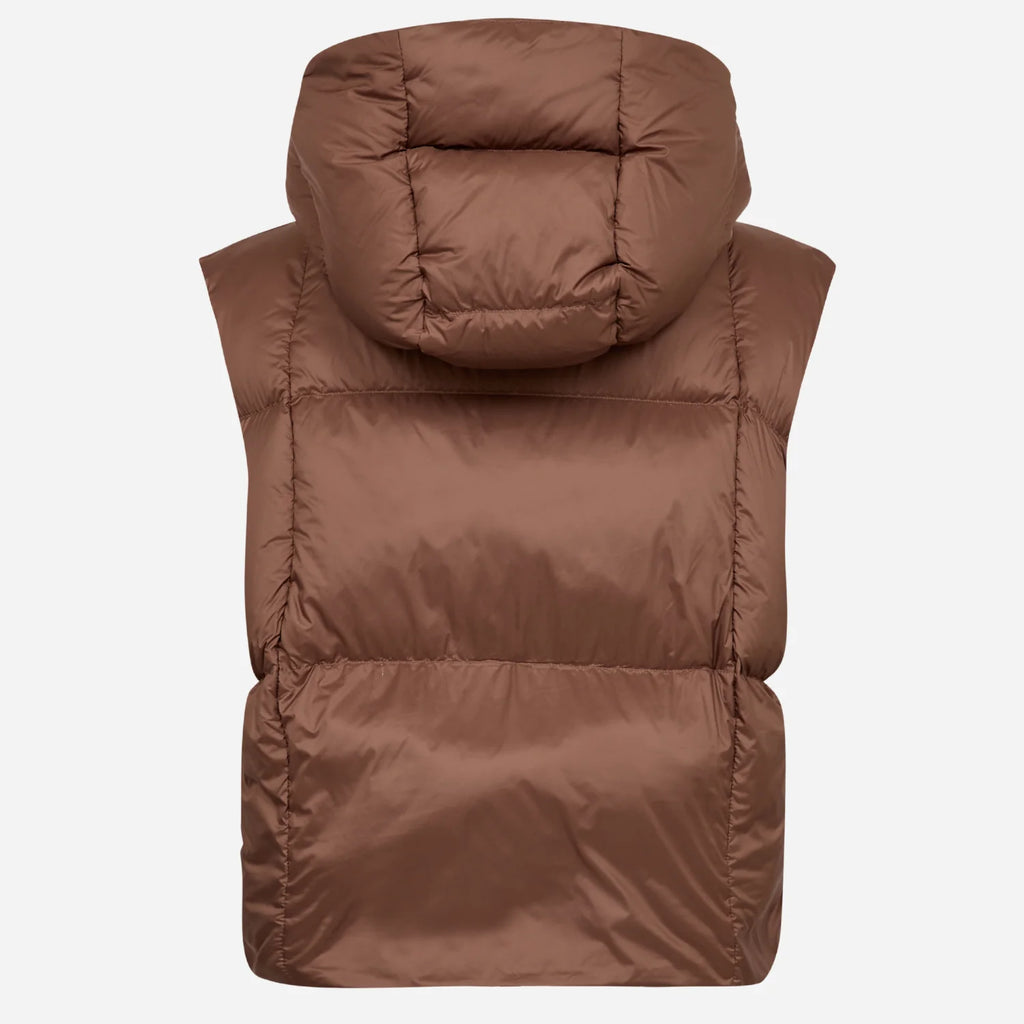 Kiara Tally down vest brown - Mos Mosh