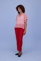 Faro blouse red - Nathalie Vleeschouwer