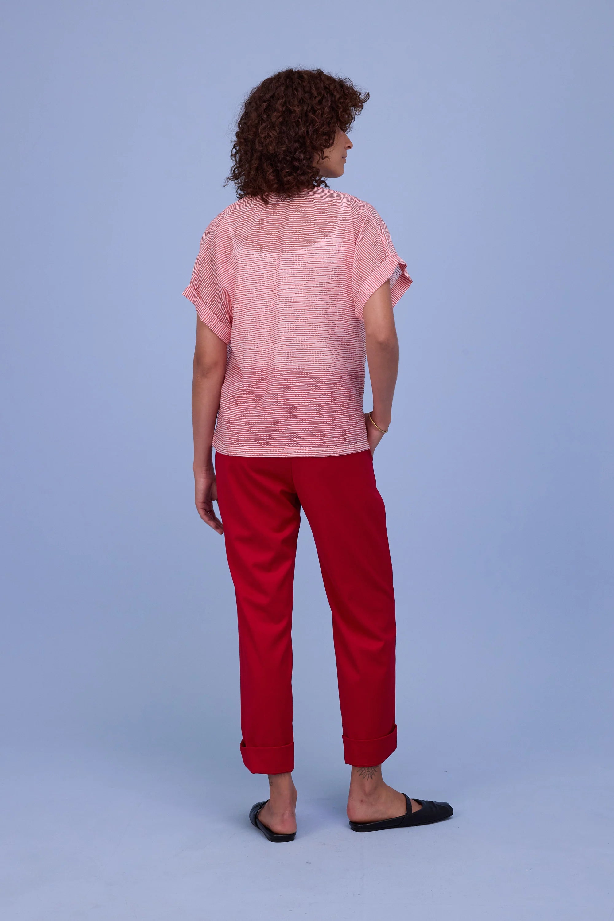 Faro blouse red - Nathalie Vleeschouwer