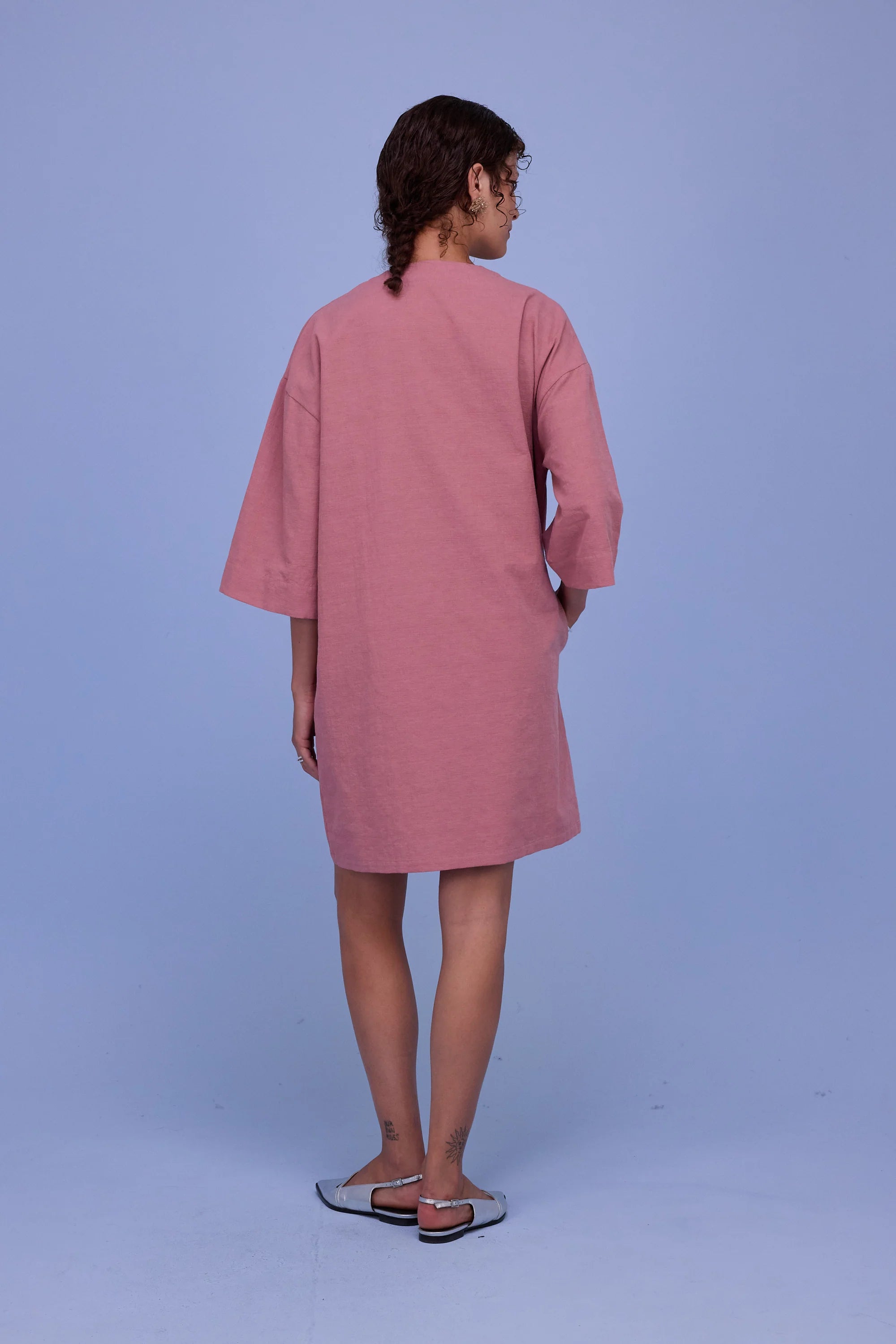 Harlow jurk old rose - Nathalie Vleeschouwer