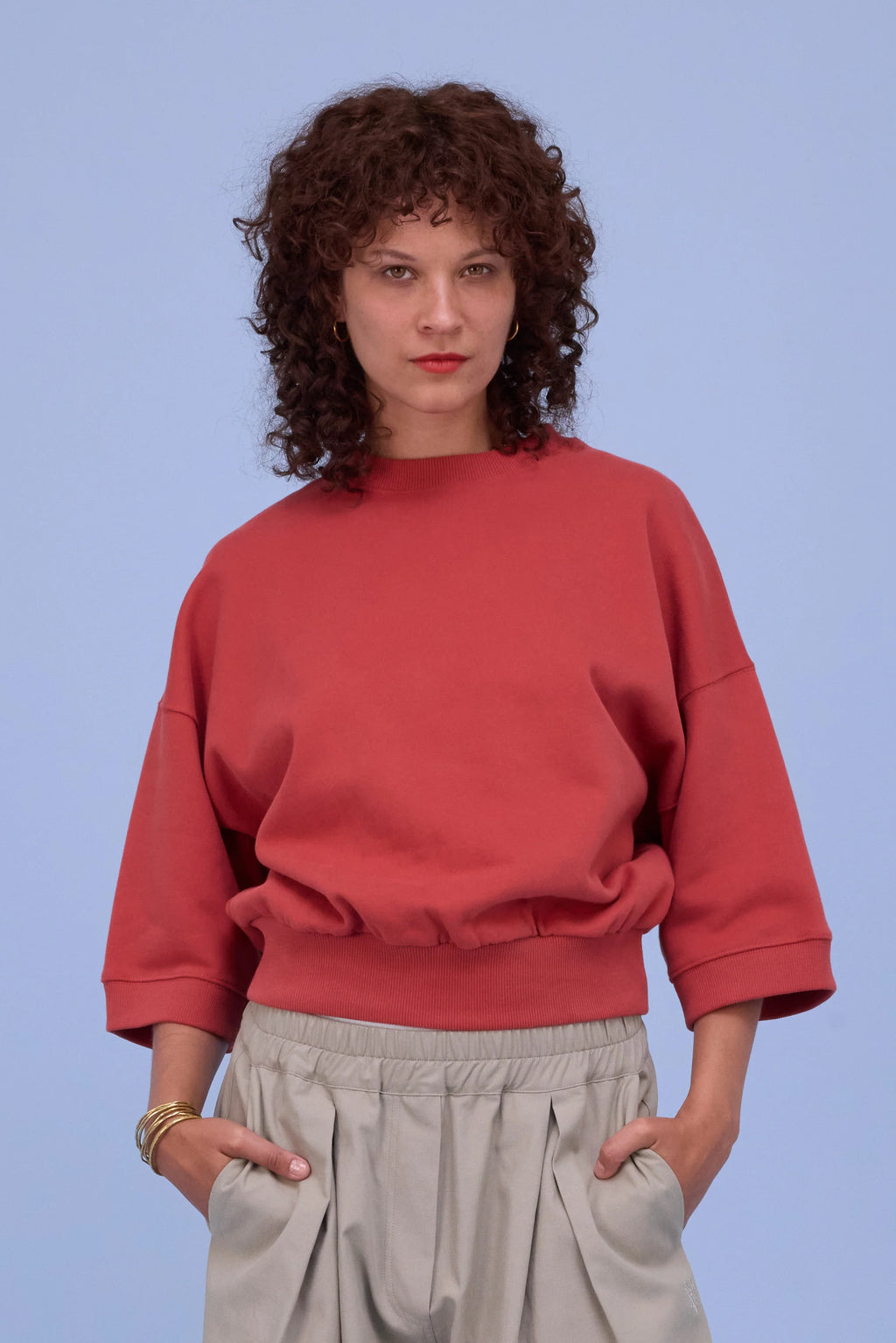 Hibiscus sweater bossa nova - Nathalie Vleeschouwer