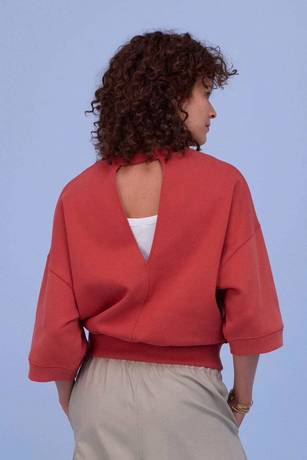 Hibiscus sweater bossa nova - Nathalie Vleeschouwer