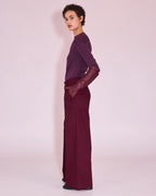 Elaine longsleeve plum - Nathalie Vleeschouwer