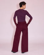 Elaine longsleeve plum - Nathalie Vleeschouwer
