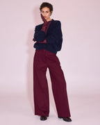 Elaine longsleeve plum - Nathalie Vleeschouwer