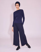 Elaine longsleeve midnight blue - Nathalie Vleeschouwer