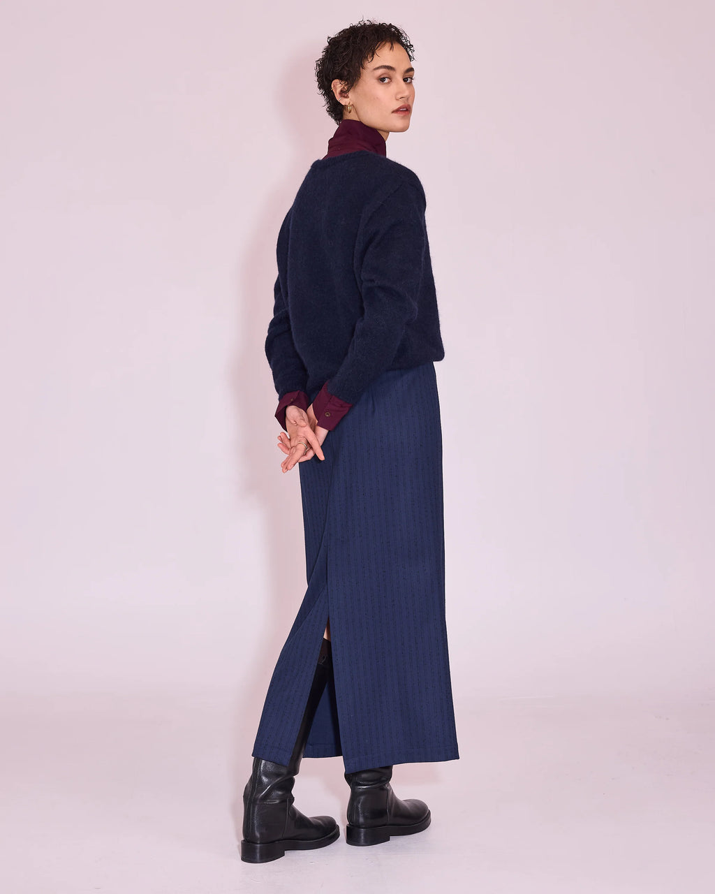 Jena trui midnignt blue - Nathalie Vleeschouwer