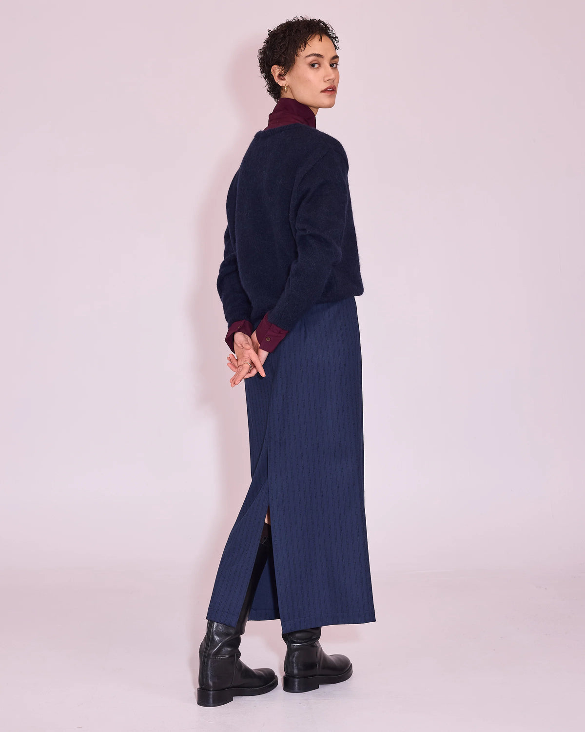 Jena trui midnignt blue - Nathalie Vleeschouwer