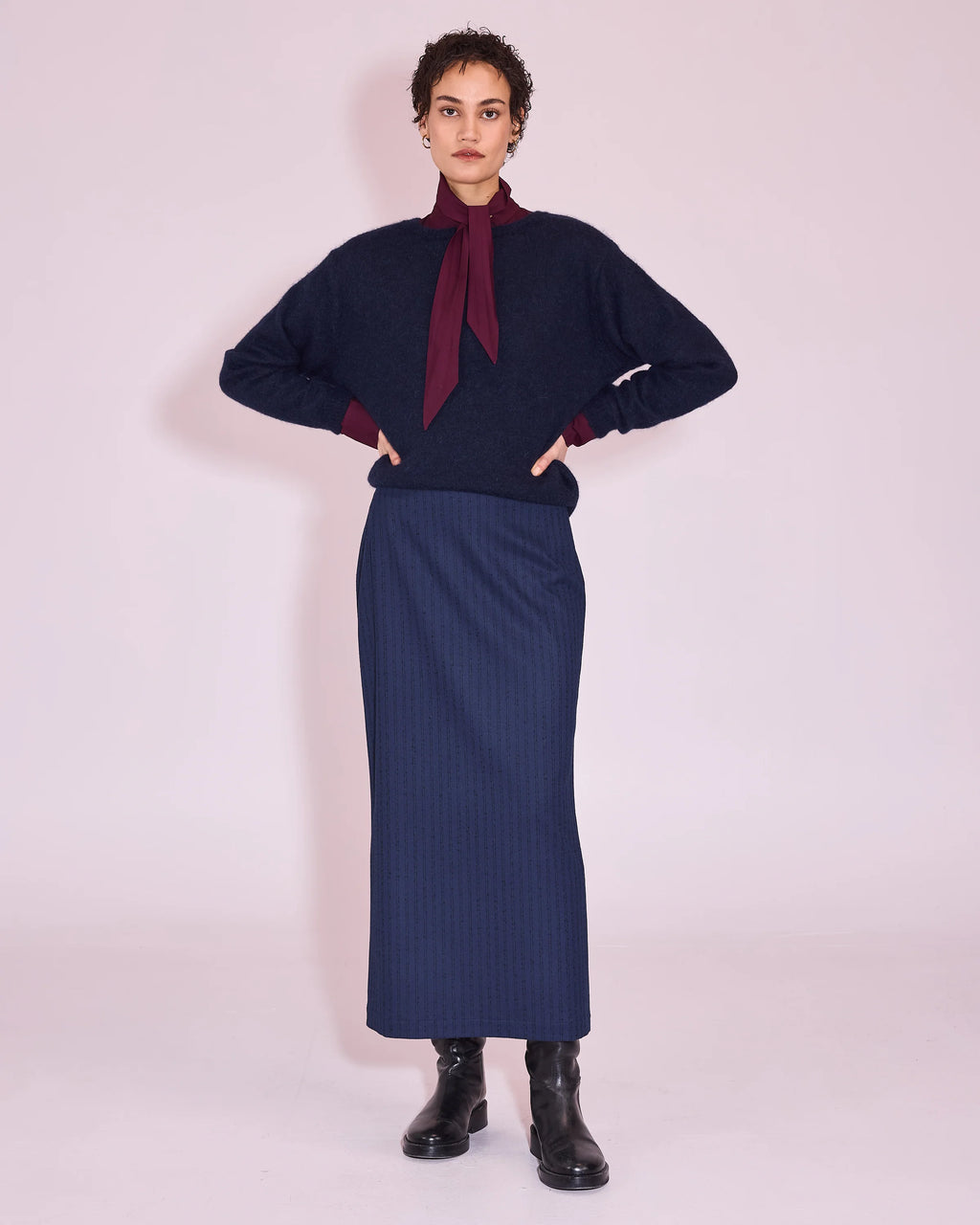 Jena trui midnignt blue - Nathalie Vleeschouwer