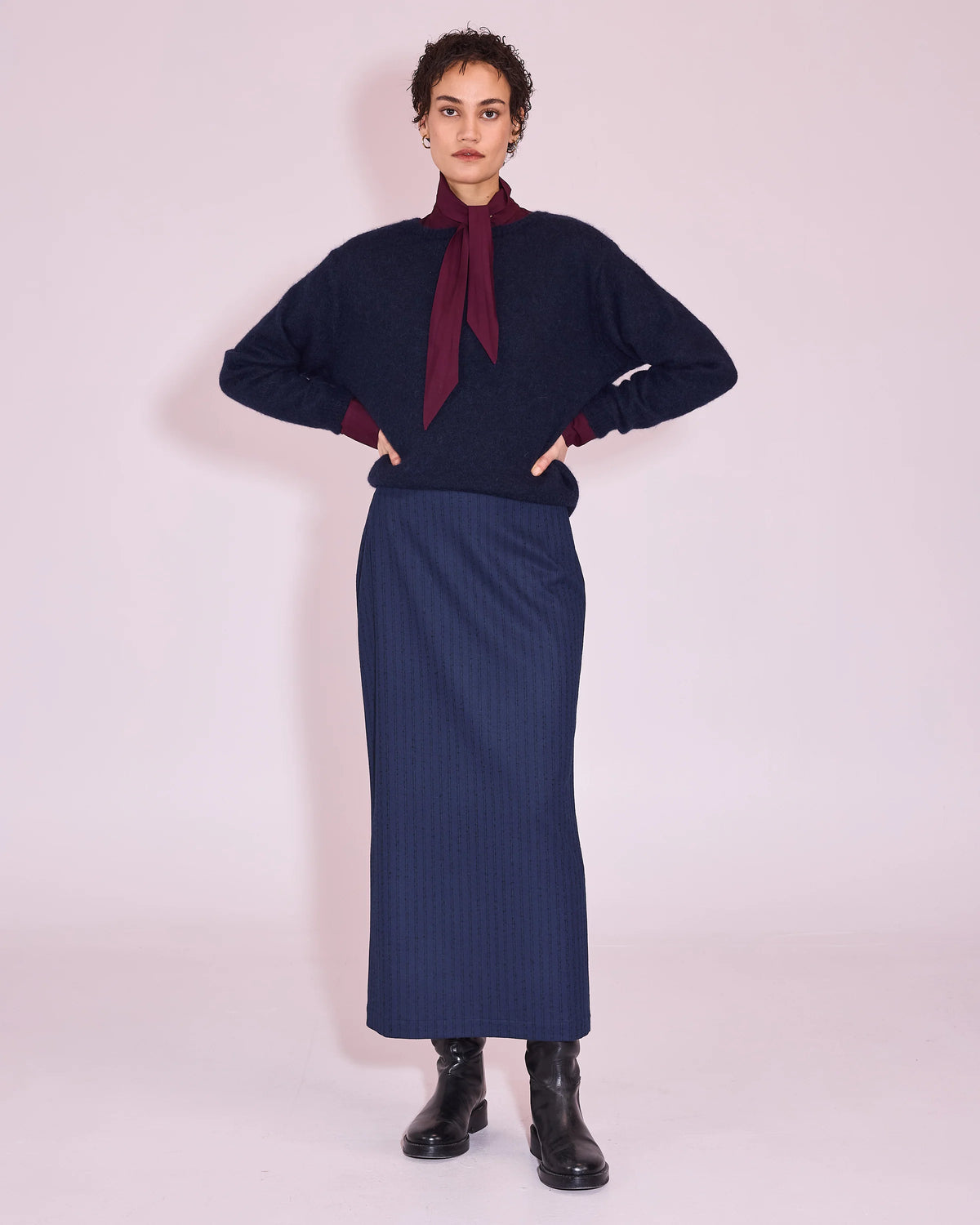 Jena trui midnignt blue - Nathalie Vleeschouwer