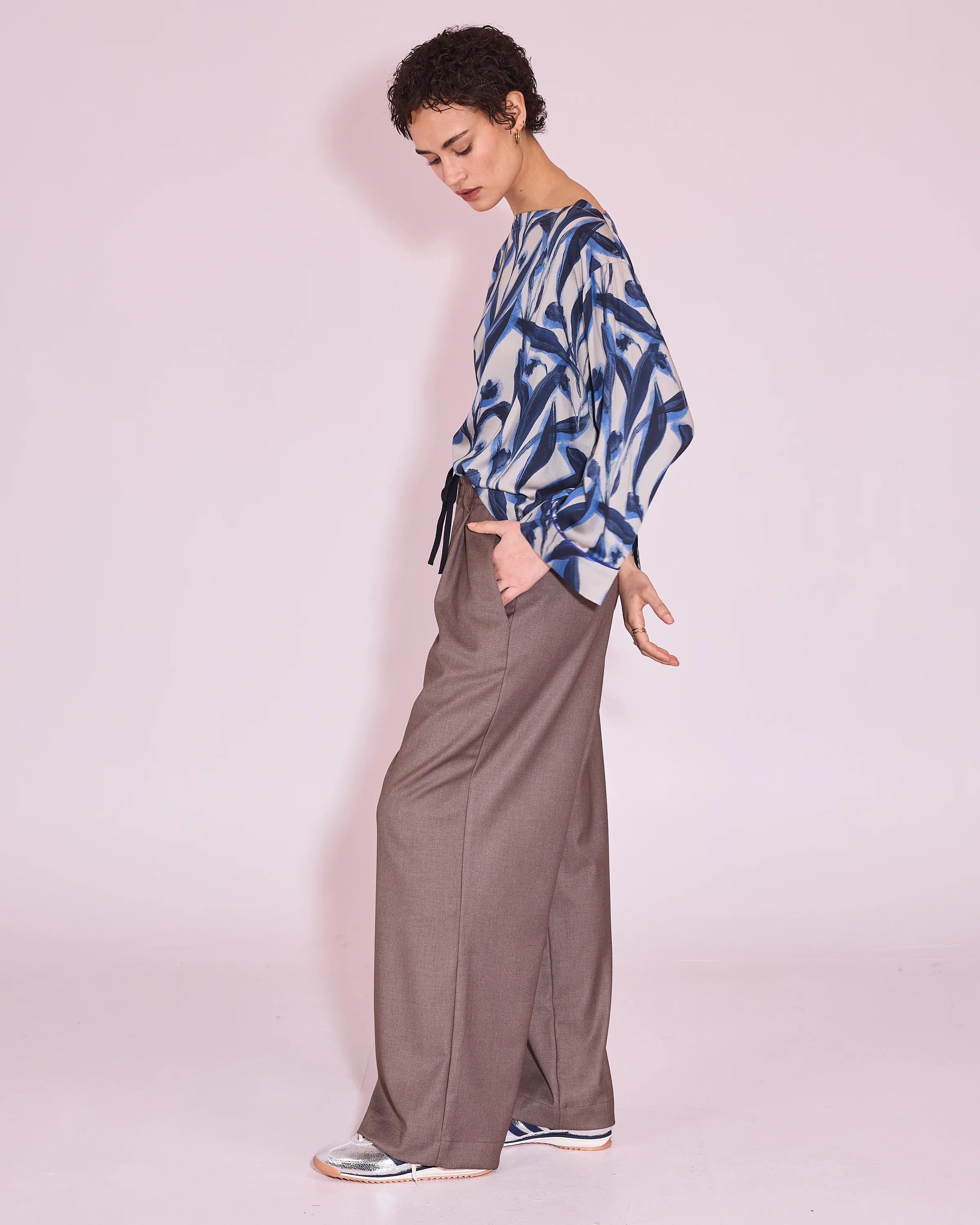 James broek taupe melee - nathalie Vleeschouwer