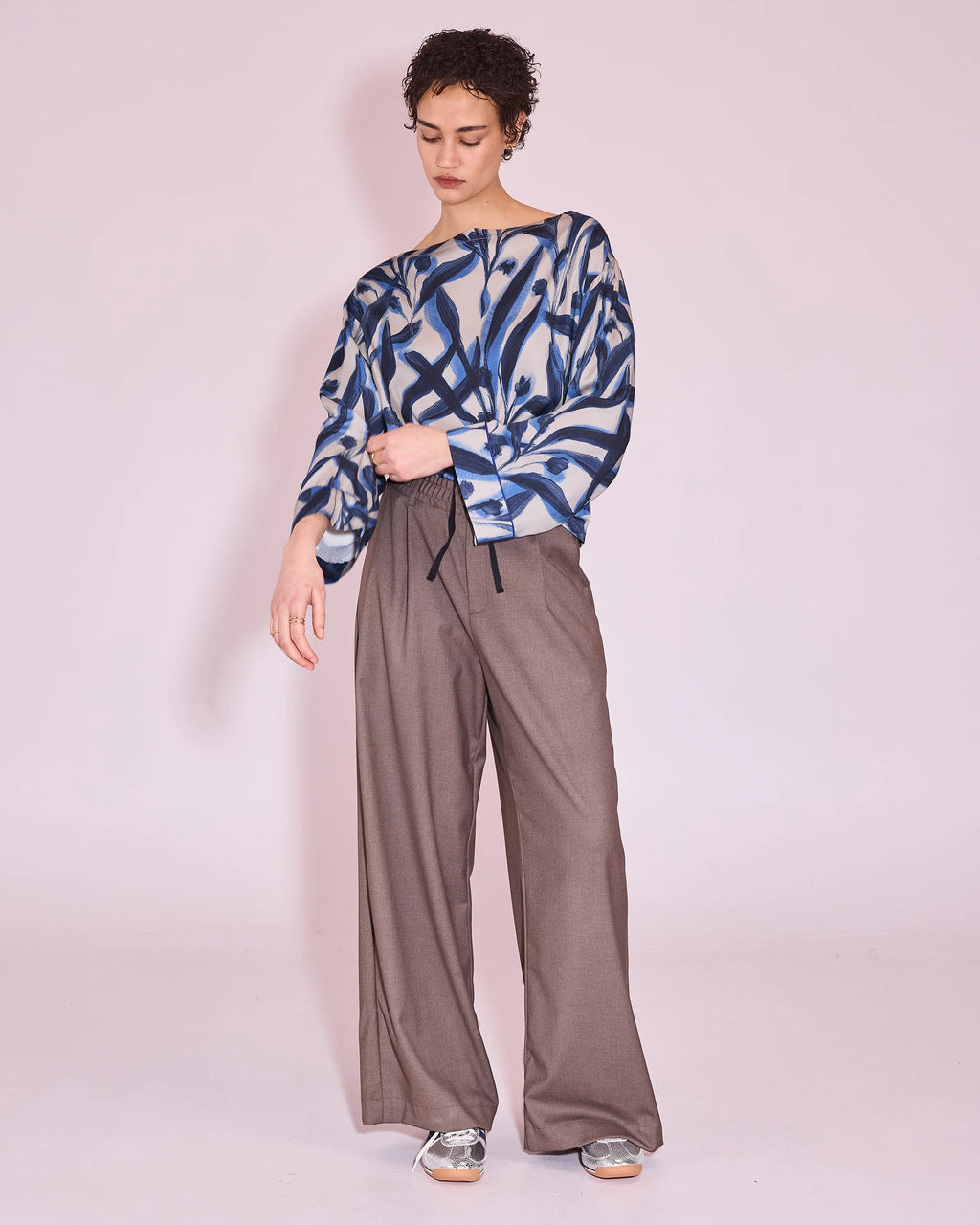 James broek taupe melee - nathalie Vleeschouwer