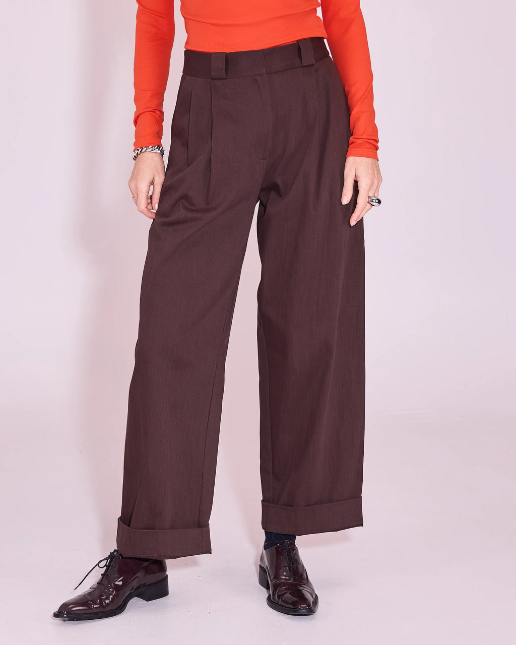 Harpo broek dark chocolate - Nathalie Vleeschouwer